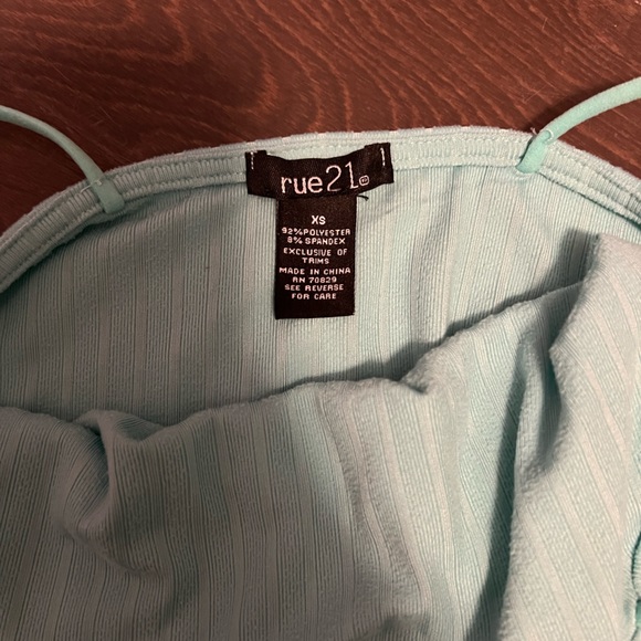 Rue 21 mint green tank top size: XS - Picture 3 of 3